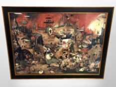 Two modern prints after Hieronymus Bosch,