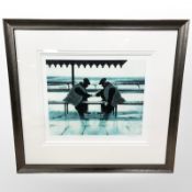 After David Seager : Best Out of Three, limited edition print signed in pencil, numbered 35 of 225,