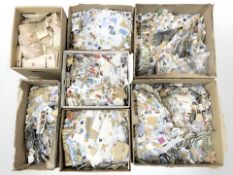 A vast quantity of 20th century loose stamps.