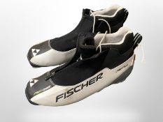 A pair of Fischer RC Classic Nordic ski boots, size EU44, rrp £130.