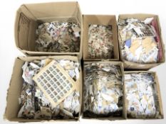 A vast quantity of 20th century loose stamps.