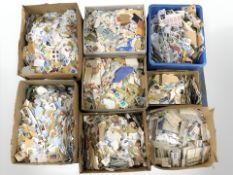 A vast quantity of 20th century loose stamps.