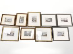 After Alfred Heaton Cooper (1863-1929) Eight various colour prints, each approximately 9.5cm by 13.