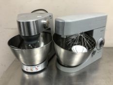 A Kenwood chef premier food mixer and a Prospero mixer.