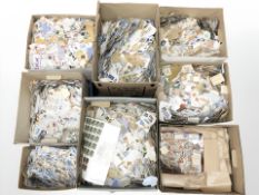 A vast quantity of 20th century loose stamps.