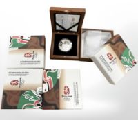 Four 2008 Beijing Olympics Official Commemorative 1oz Silver Coins,