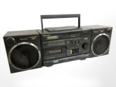 A Panasonic portable stereo component CD system RX-DS650.