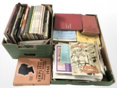 Annuals including Blue Peter, Star Trek, Eagle, several stamp albums,