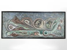 G Hermansen : Abstract study, oil on canvas,