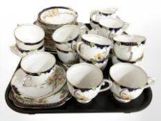 Approximately thirty nine pieces of Roslyn Springtime tea china.