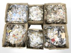 A vast quantity of 20th century loose stamps.