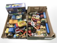 Vintage and modern die cast cars, modelling kit, etc.