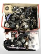 A large quantity of lady's and gents wristwatches including Skagen, Sekonda, Lorus, etc.