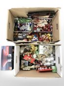 A quantity of Danish Christmas decorations and a boxed Bodum Christmas tree stand.