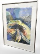 Danish School : Abstract study, watercolour,