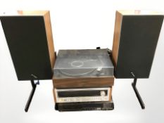 A Pioneer belt drive turntable, further stereo receiver SX-434, a Technics CD player SL-PG200A,