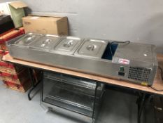 An Empire stainless steel commercial bain marie.