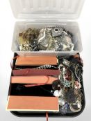 Assorted costume necklaces, simulated pearls, vintage costume jewellery, etc.