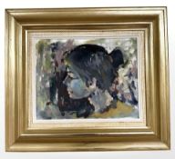 Roald Hansen : Portrait of a lady, oil on canvas, signed,
