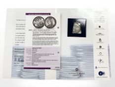 The London Mint Collection : A Queen Victoria 1889 'Jubilee' portrait Sterling silver crown,