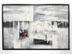 Danish School : Abstract study, oil on canvas, 120 cm x 80 cm.