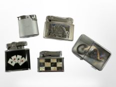 Four lighters including Ronson,