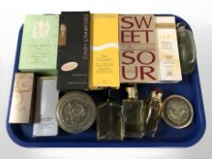 A group of perfumes and other cosmetics including Cindy Crawford, Nina Ricci, Lancome,