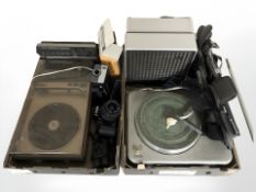 Mixed electricals including Canon EOS1000F camera, Kodak Instamatic movie camera,