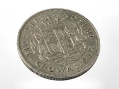A George VI crown, 1937.