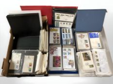 Several albums of first day covers and loose examples (one box)