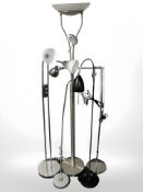 Five contemporary Scandinavian standard lamps.