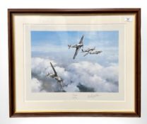 After Robert Taylor : Hurricane, colour print, first edition, signed by R.R.