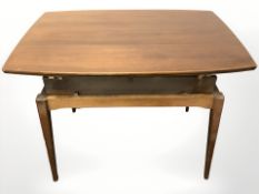 A 20th century Danish teak extending dining table, length 95 cm.