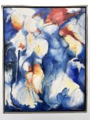 J Herne : Abstract nude study, oil on canvas, 70 cm x 90 cm.