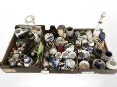 A large quantity of Scandinavian ceramics including vases, lamp bases, tea china, stonewares, etc.