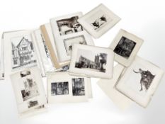 A large quantity of original photographs and engravings including Victorian examples,