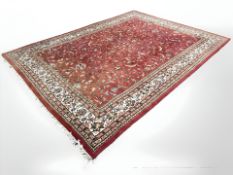 An Indian carpet of Persian design,