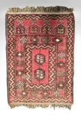 A Turkoman prayer rug, Afghanistan,