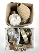 A group of 20th century Scandinavian light fittings.