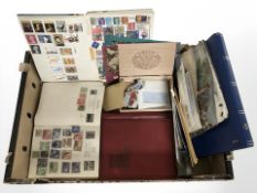 Several albums of stamps and further loose examples,