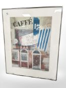 Helga Ernst : Cafe Greco, limited edition print, 57 cm x 70 cm.