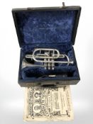 A Boosey & Hawkes Imperial cornet, in storage case.