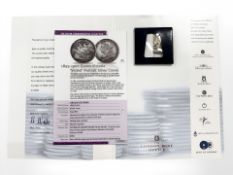 The London Mint Collection : A Victorian 'Veiled' portrait silver crown 1893,