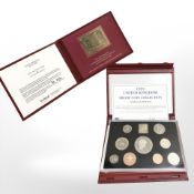 A Royal Mint 1999 United Kingdom proof coin collection, with certificate,