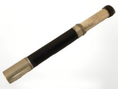 A WWII military telescope by W Ottway & Co, Ealing, London, dated 1941, extended 60 cm.