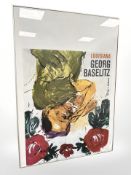 A Georj Baselitz poster, 62 cm x 77 cm.