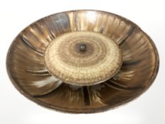 An Axella ceramic circular wall light,