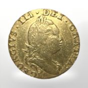 A George III 1786 half-guinea CONDITION REPORT: 4.