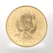 A Queen Elizabeth II 1963 gold full sovereign