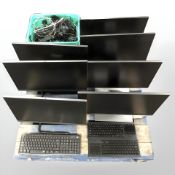 Seven Dell PC monitors,